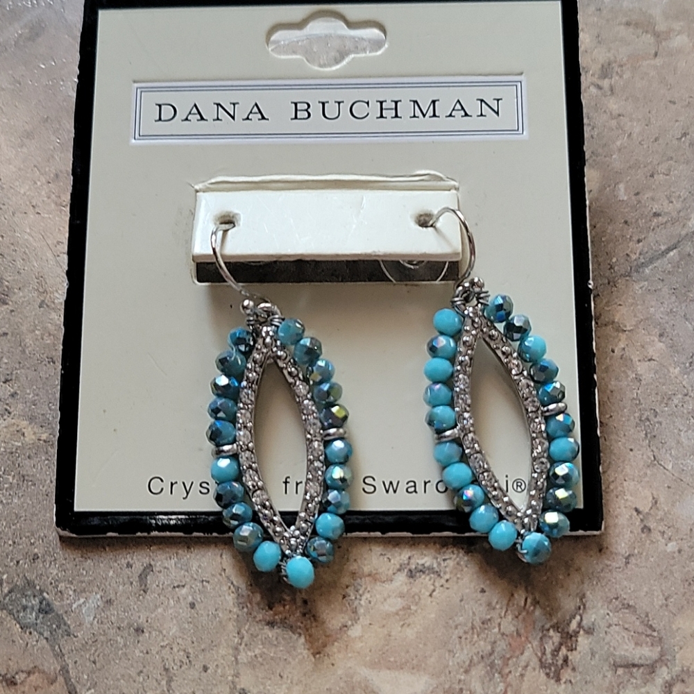 3/$25 DANA BUCKMAN Swarovski crystals earrings
